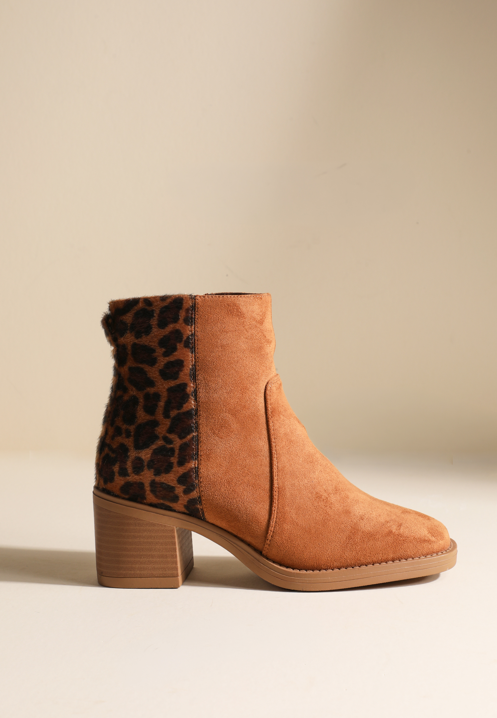 SuperCush Mixed Media Leopard Ankle Boot, C210, large