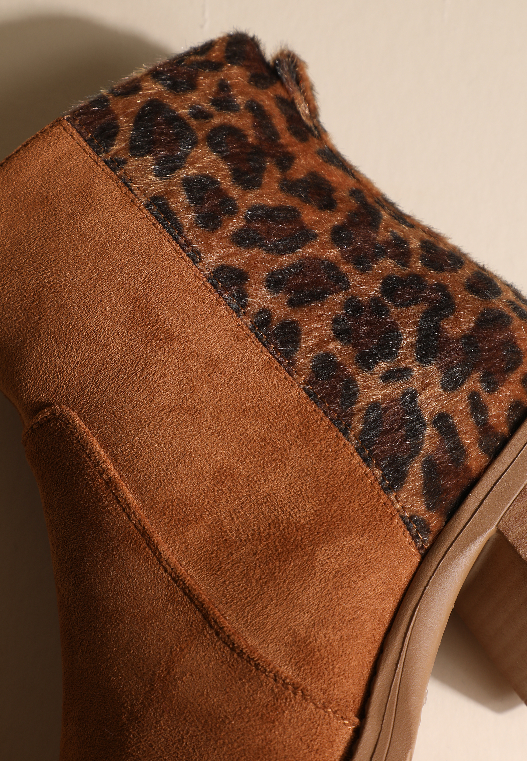 SuperCush Mixed Media Leopard Ankle Boot, C210, large