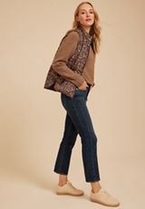 Lightweight Quilted Vest, C1635, small