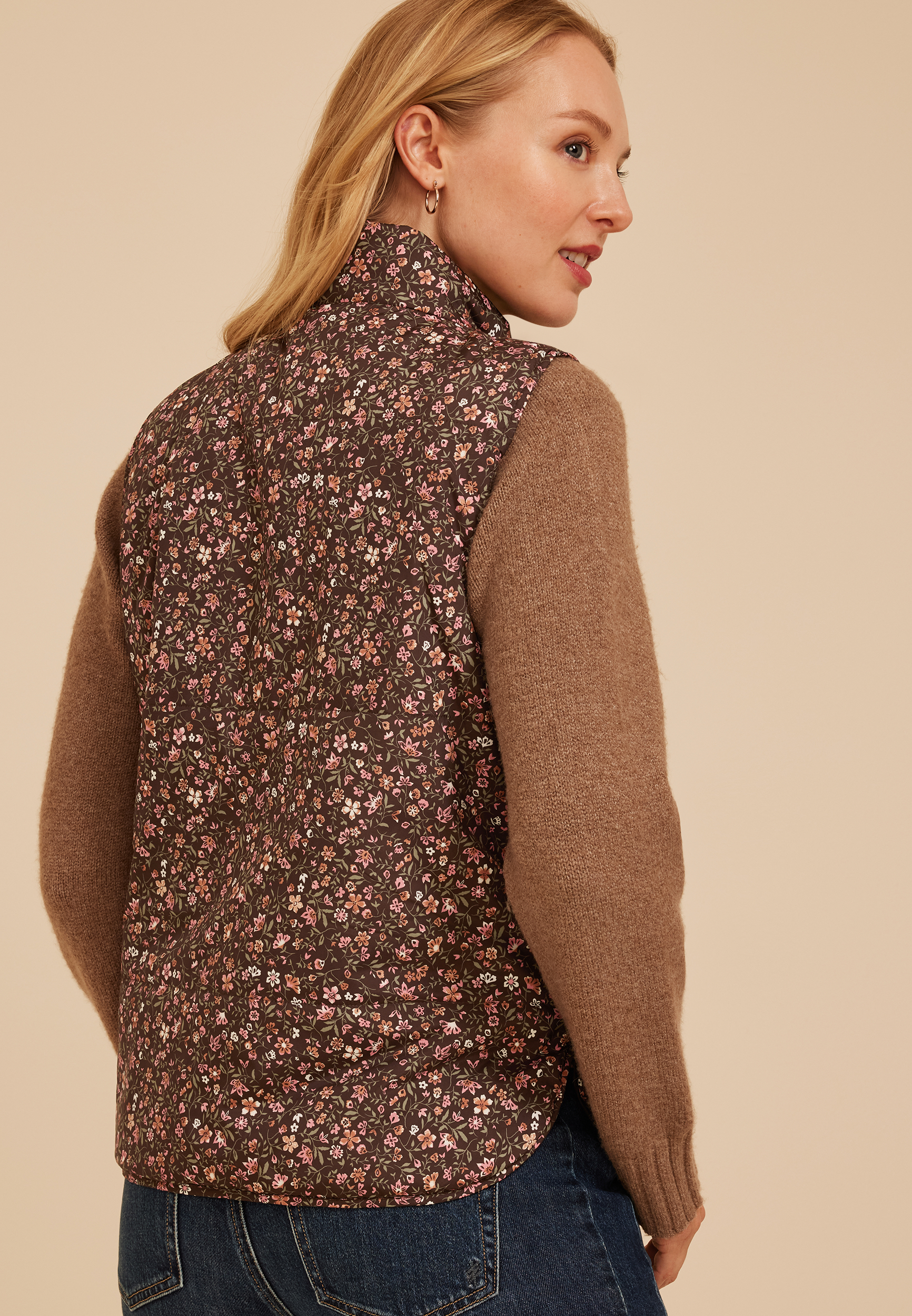 Lightweight Quilted Vest, C1635, large