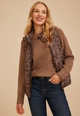 Lightweight Quilted Vest, C1635, small
