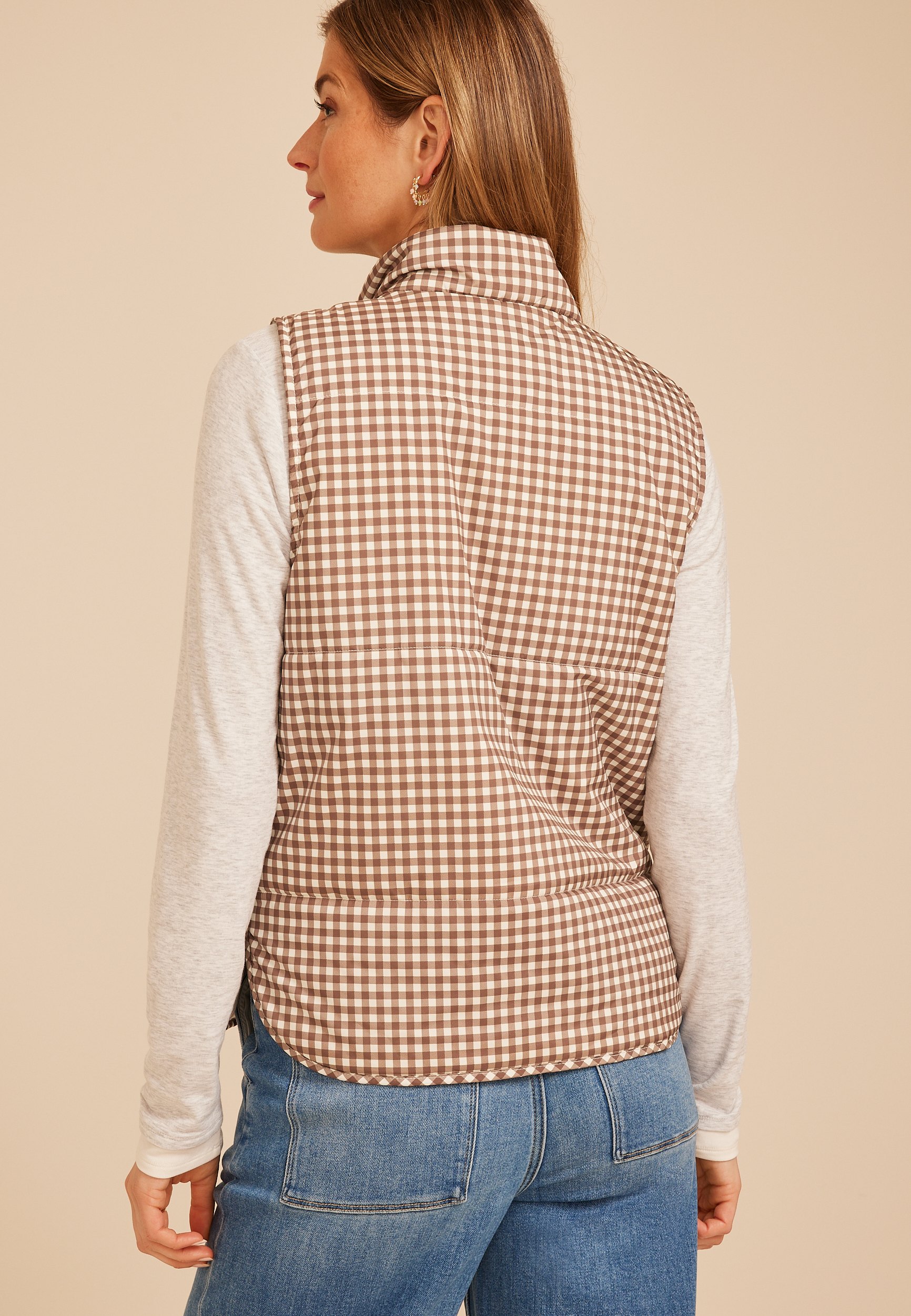 Lightweight Quilted Vest, C30, large
