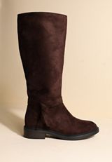 SuperCush Faux Suede Side Knot Tall Boots, COFFEE BEAN, small