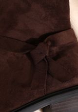 SuperCush Faux Suede Side Knot Tall Boots, COFFEE BEAN, small