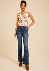 Everflex™ High Rise Seam Front Flare Jean, C258, small