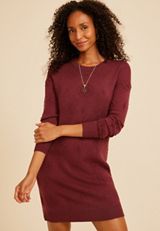 Medallion Sweater Dress, C7923, small