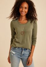 24/7 Super Soft Crew Neck Long Sleeve Tee, C3142, small