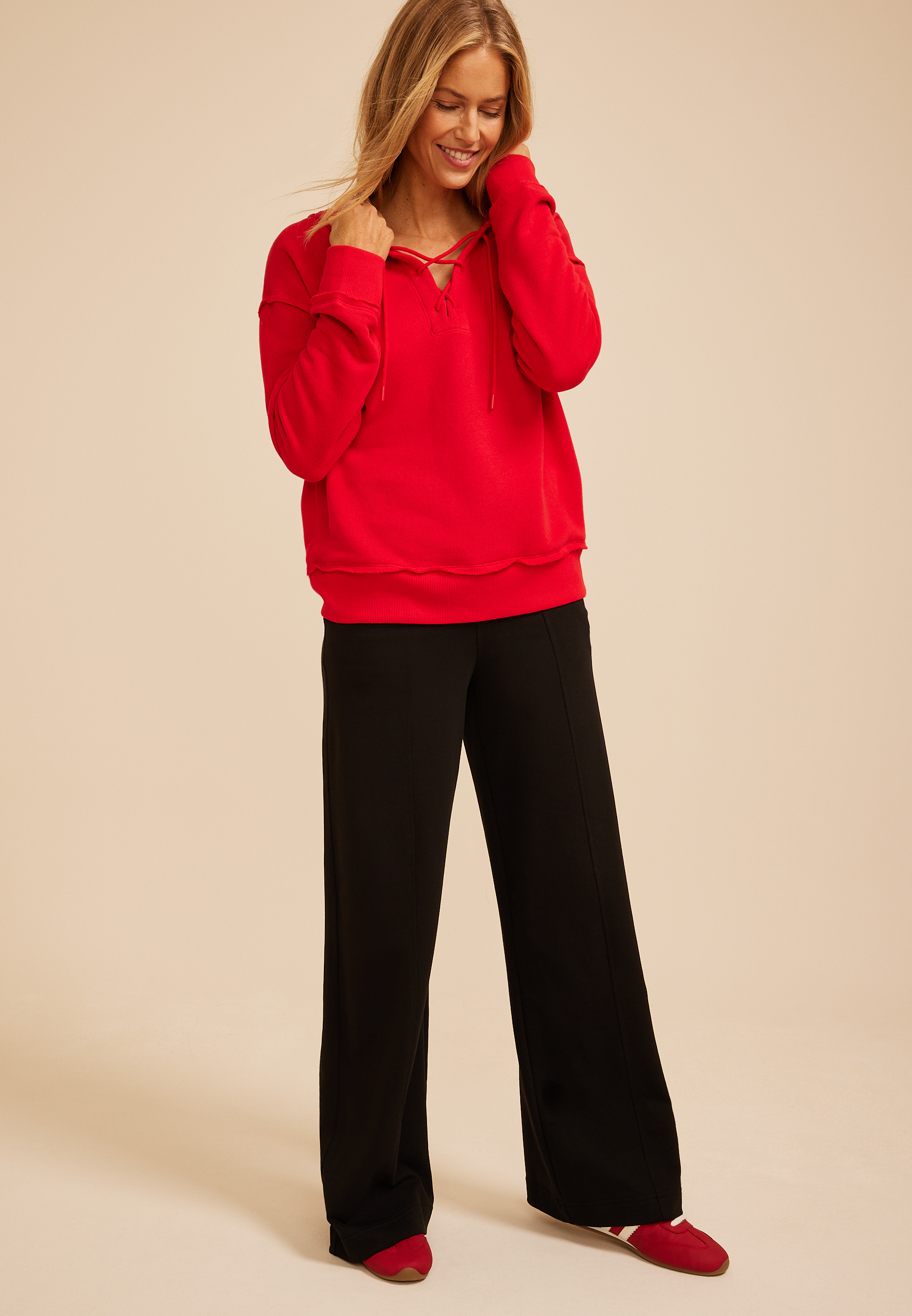 Lace Up Hoodie