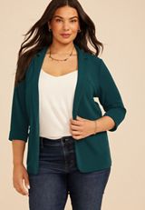 Plus Size Versa Open Front Blazer, C3784, small