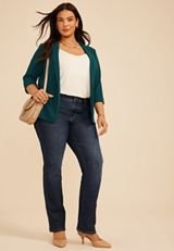 Plus Size Versa Open Front Blazer, C3784, small