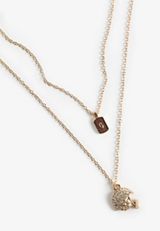 Game Day Football Layered Necklace, C605, small