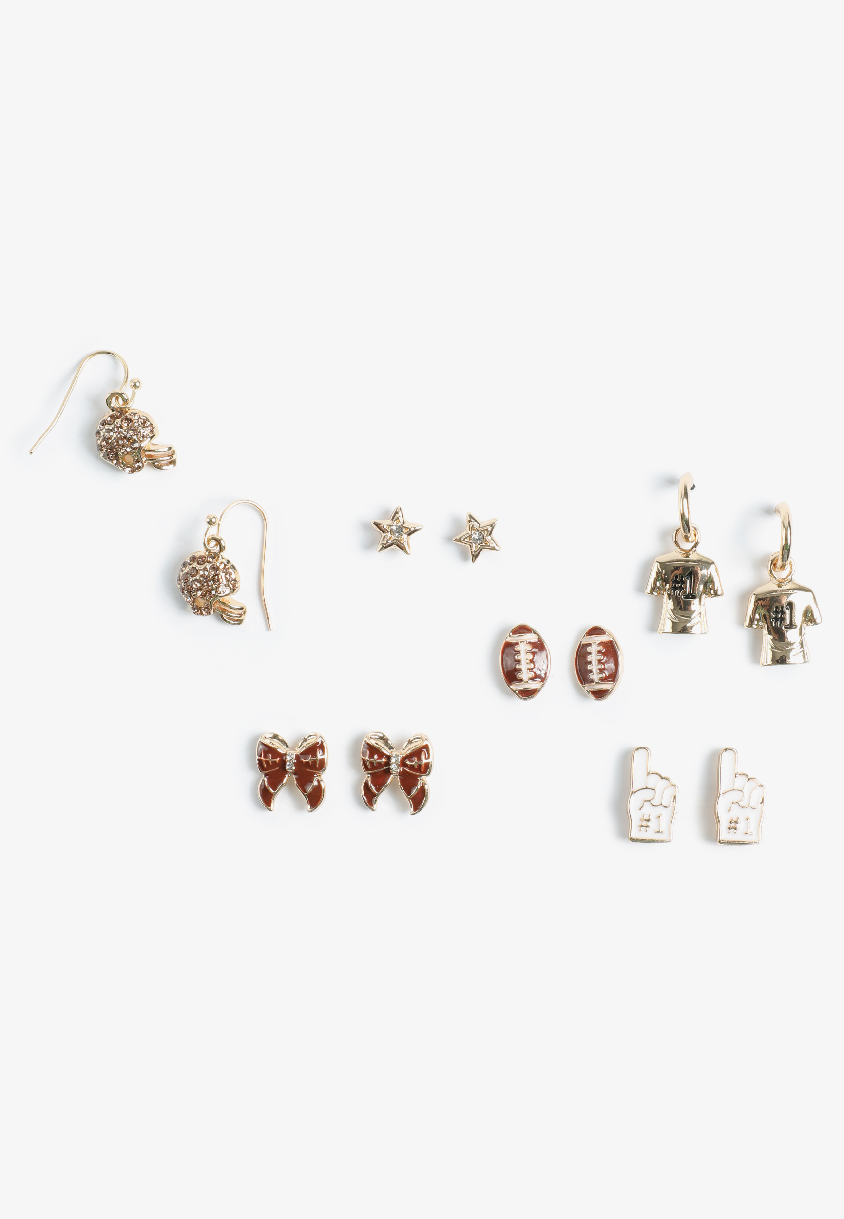 Football Game Day Earring Set, C605, large