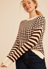 Multi Dot Stripe Sweater, C3681, small