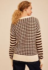 Multi Dot Stripe Sweater, C3681, small