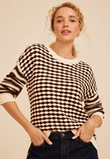 Multi Dot Stripe Sweater, C3681, small