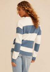 Block Stripe Jacquard Stitch Sweater, C97, small