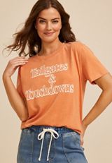 Tailgates And Touchdown Oversized Graphic Tee, C200, small