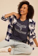 Tailgates And Touchdown Oversized Graphic Tee, C2266, small
