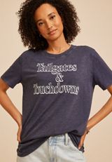 Tailgates And Touchdown Oversized Graphic Tee, C2266, small