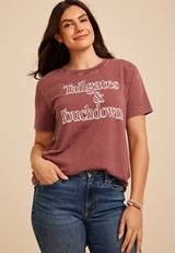 Tailgates And Touchdown Oversized Graphic Tee, C3840, small