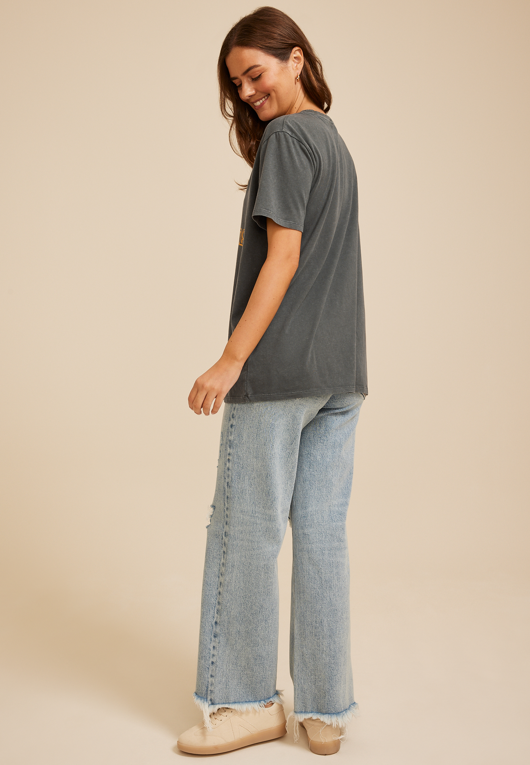 Tailgates And Touchdown Oversized Graphic Tee, C829, large