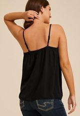 Studio Y Eyelash Lace Trim Cami, C106, small