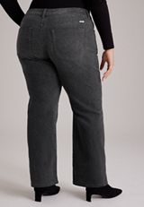 Plus Size KanCan™ High Rise Black Snake Print Relaxed Straight Jeans, C1756, small