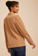 Corduroy Button Front Blazer, C5825, small