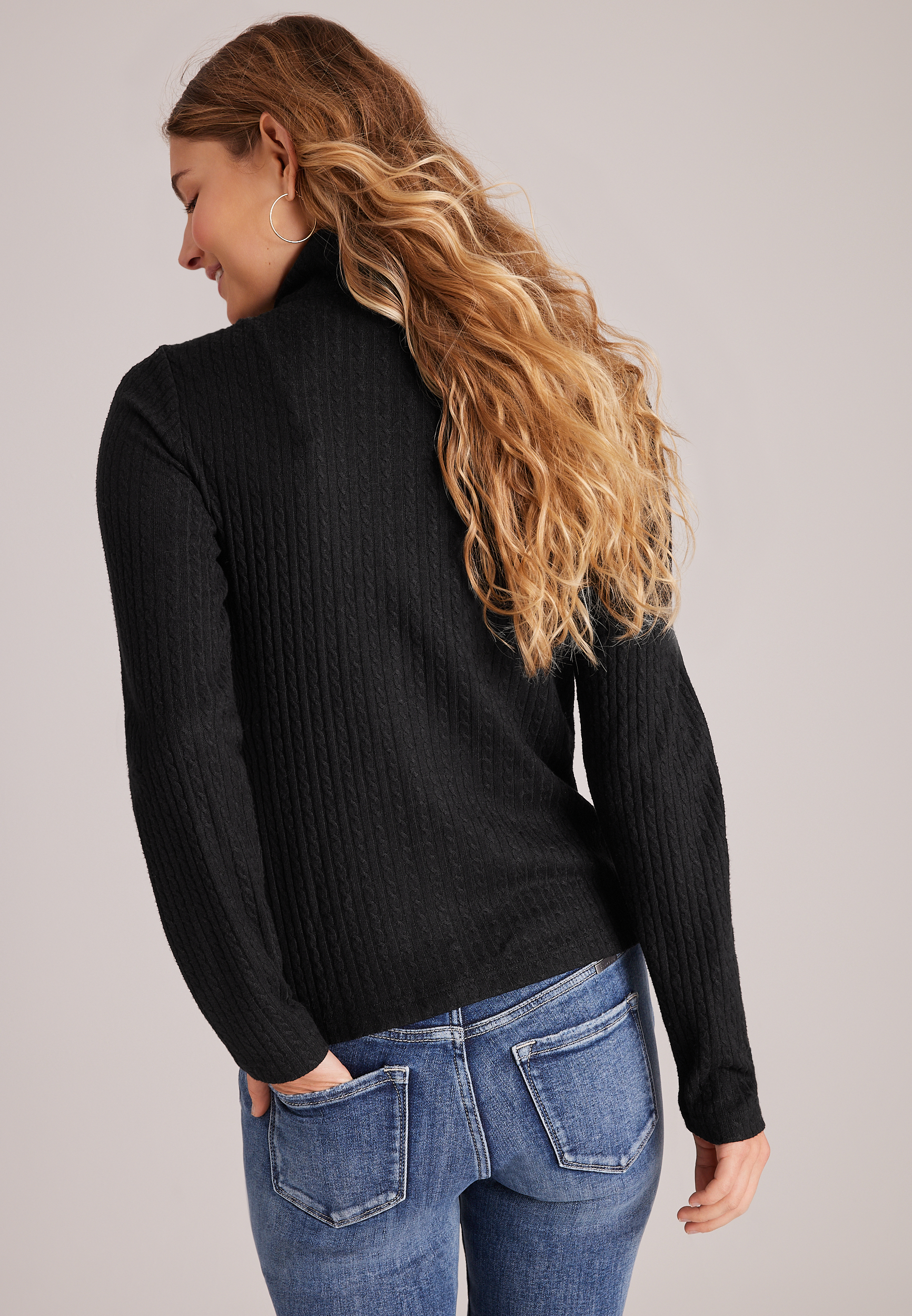 Double Zipper Cable Cardigan, C106, large