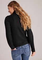 Double Zipper Cable Cardigan, C106, small