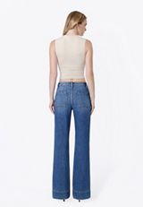 Flying Monkey™ High Rise Vintage Patch Pocket Flare Jean, C258, small