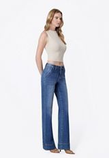 Flying Monkey™ High Rise Vintage Patch Pocket Flare Jean, C258, small