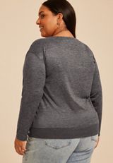 Plus Size 24/7 Dakota Banded Hem Top, C6125, small