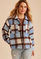 Brushed Plaid Jacket, C1772, small