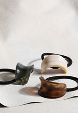 3 Pack Marbled Ponytail Cuff Holders, C1524, small