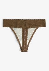 Simply Comfy Cotton Cactus Print Thong Panty, C3681, small