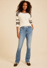 m jeans by maurices™ Mid Rise Snap Pocket Bootcut Jeans, C3337, small