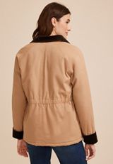 Reversible Plaid Quilted Barn Jacket, C1265, small