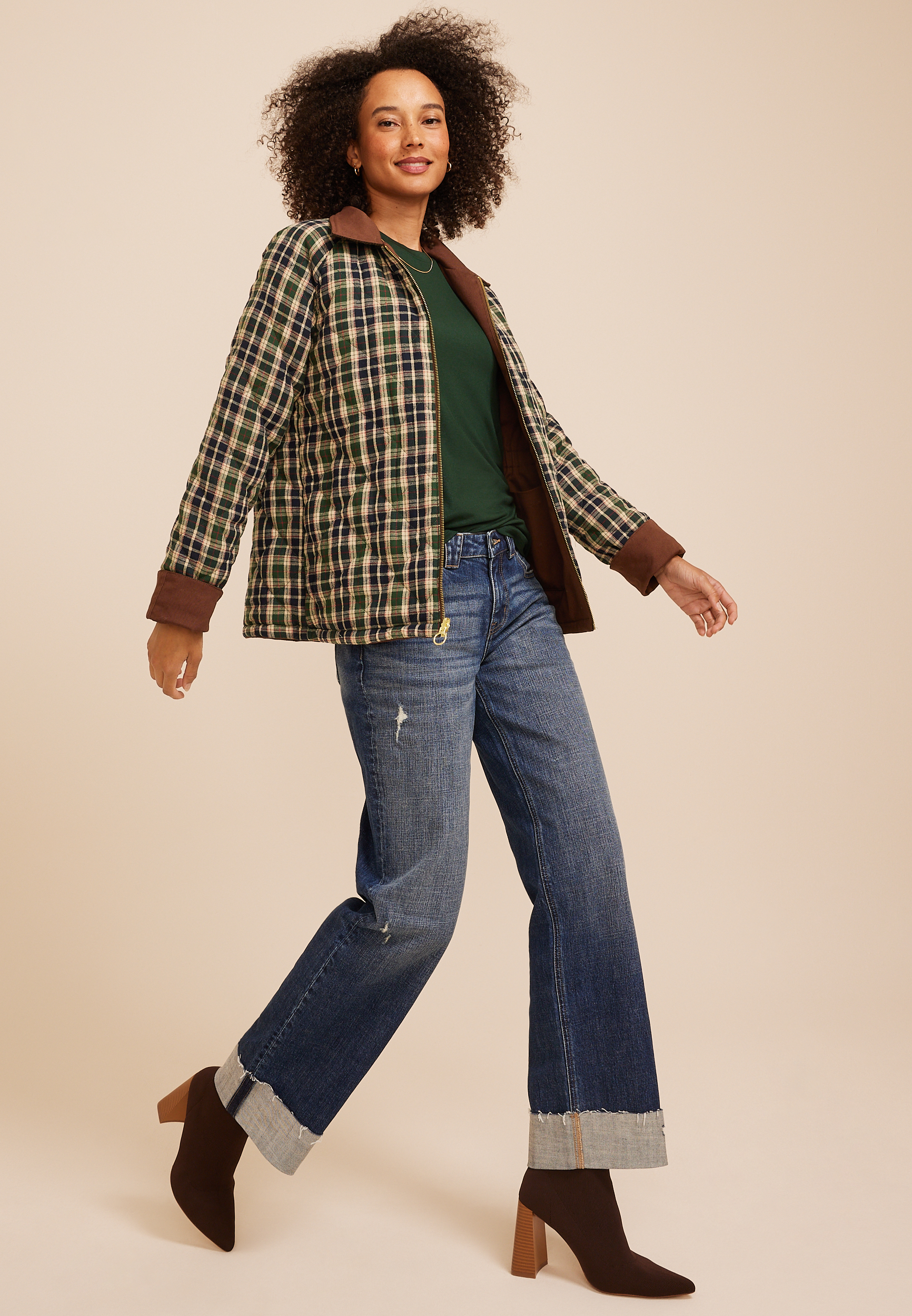 Quilted Barn Jacket, C3681, large