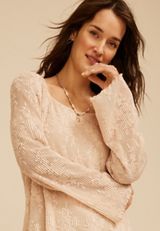 Pleated Lace Square Neck Blouse, C4184, small