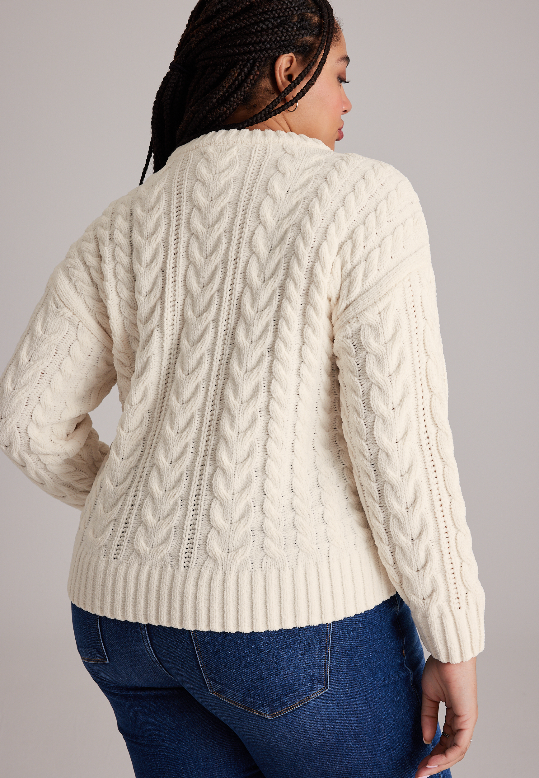 Plus Size '26 Chenille Sweater, C2789, large
