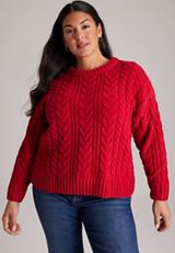 Plus Size ' 26 Chenille Sweater, C5006, small