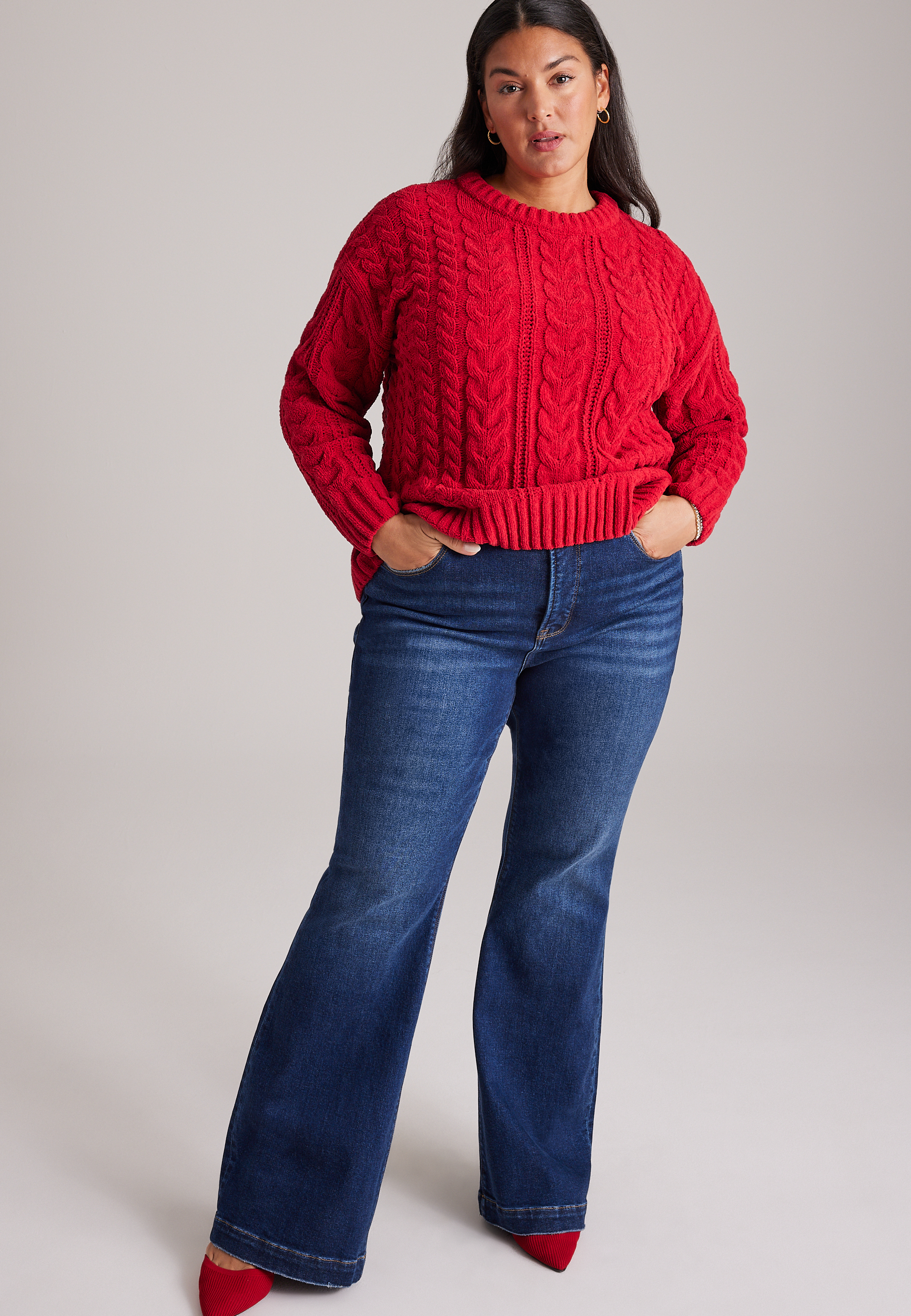 Plus Size ' 26 Chenille Sweater, C5006, large