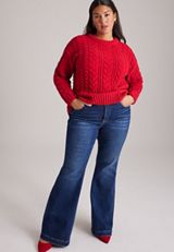 Plus Size ' 26 Chenille Sweater, C5006, small