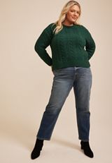Plus Size '26 Chenille Sweater, C7147, small