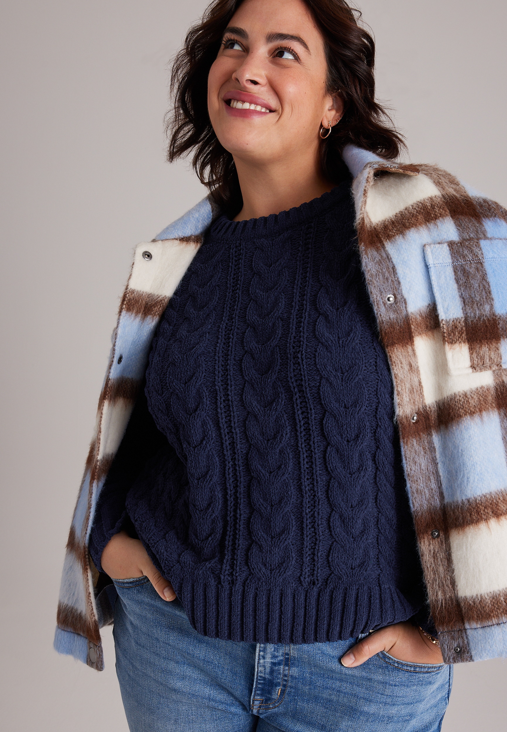 Plus Size '26 Chenille Sweater, C9679, large