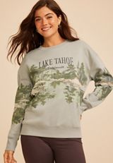 Lake Tahoe California Graphic Sweatshirt, C1149, small