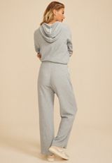 Cozy Waffle High Rise Wide Leg Pants, C1606, small