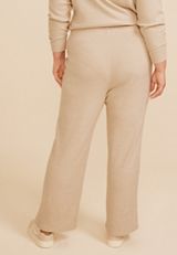 Plus Size Cozy Waffle High Rise Wide Leg Pants, C1265, small