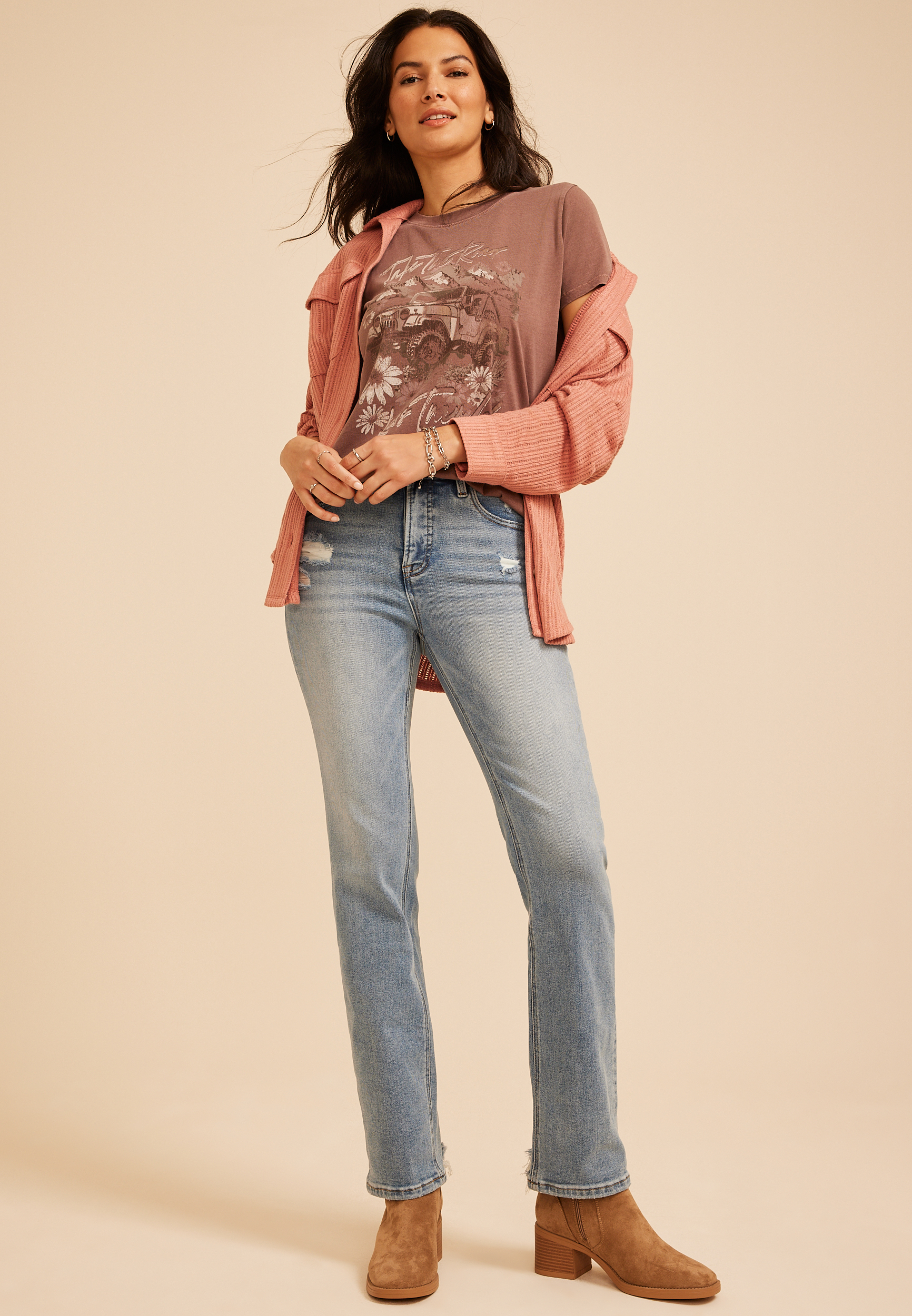 Take The Road Less Traveled Classic Fit Graphic Tee